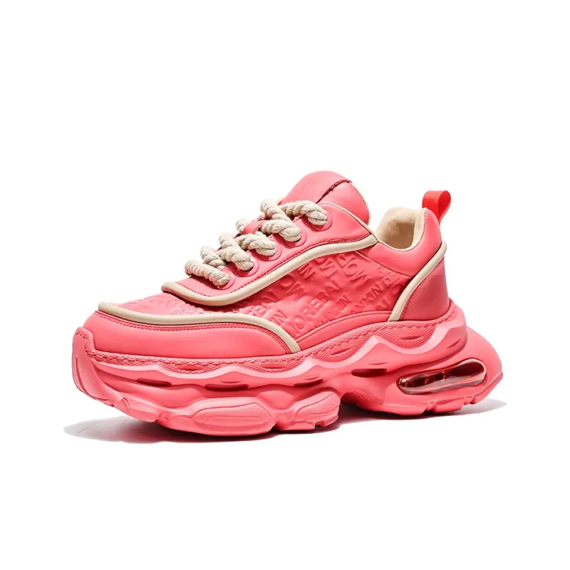MOERBAI Breathable Lightweight Height Increasing Low-Top Chunky Sneakers Men's-7
