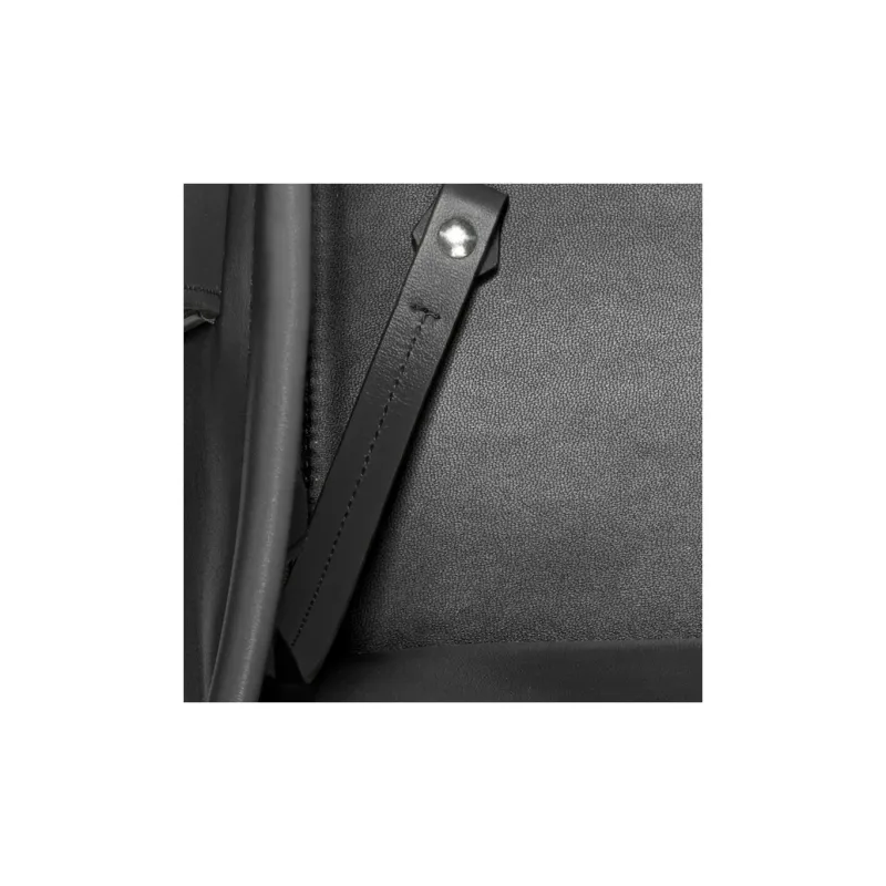 MONTBLANC Calfskin Tote Bag Shopping Bag Shoulder Bag Handbag Medium Size Men's Black-5