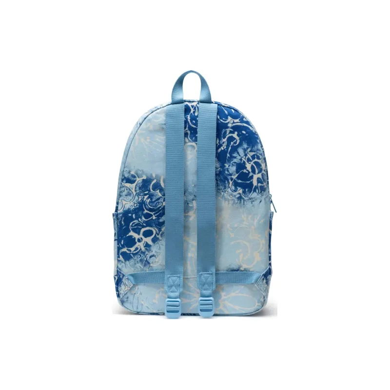 Herschel 100% Cotton Backpack Unisex Blue Bell Denim Floral Pattern-3