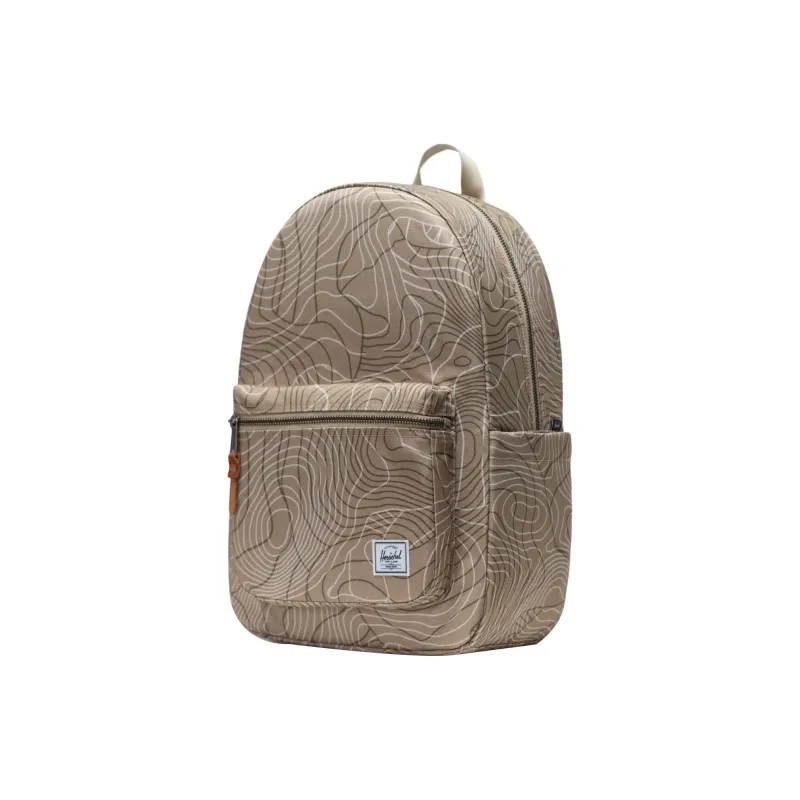 Herschel Recycled Fabric Backpack Unisex Plaid Brown-1