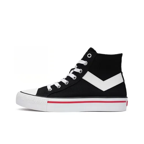 Pony Shooter Canvas Shoes Unisex High-Top Black