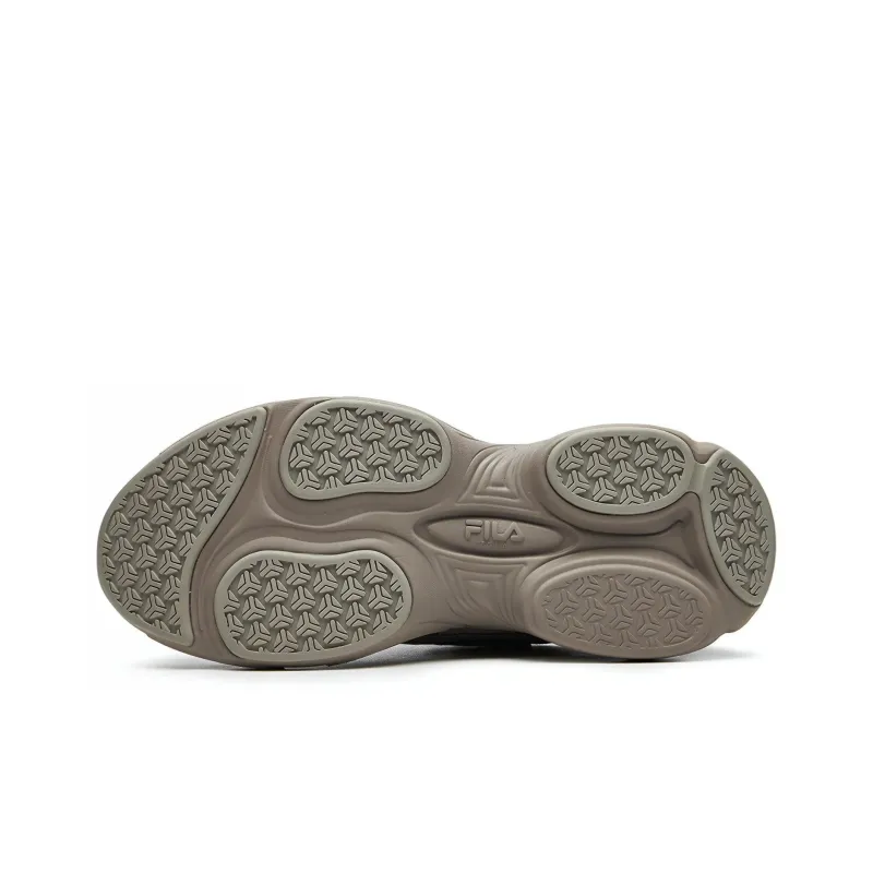 FILA Cube Cushioned Breathable Slip-Resistant Low-Top Casual Shoes Women's Faded Dove Gray-5