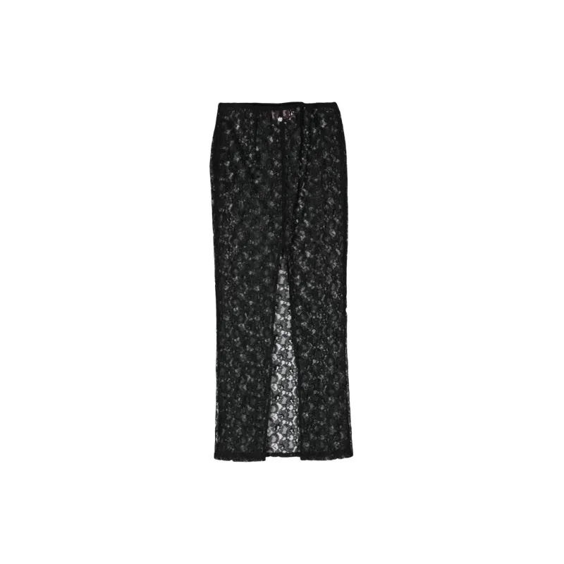 CHIARA FERRAGNI Floral lace Midi Skirt-1