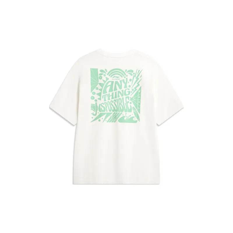 LiNing Sports Life Collection T-Shirt Men's Ivory-1