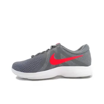 Nike Revolution 4 'Cool Grey Habanero Red'
