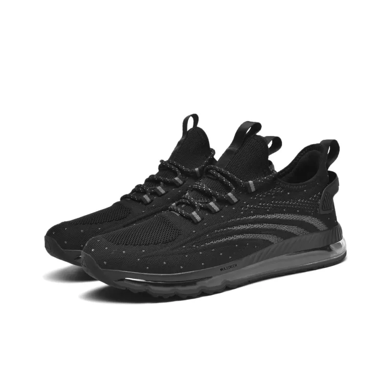 Black tailed Deer Muledeer Breathable Low Top Running Shoes Men's-2