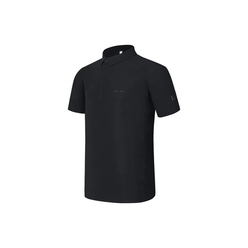 FILA Tennis Polo Shirts Men Black-1