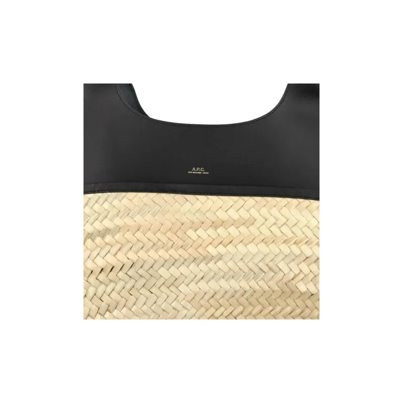 A.P.C Panier Tanger Straw Tote Bag-5
