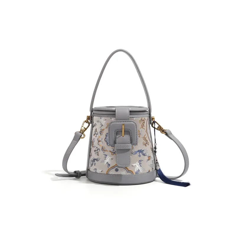 MISS GAIL Artificial Leather Shoulder Bag, Crossbody Bag, Handbag Women's Gray-0