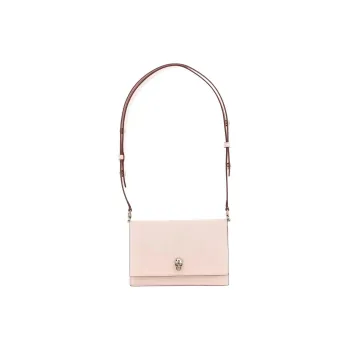 Alexander McQueen Skull Calfskin Handbag Shoulder Bag Small Size Women's Pink