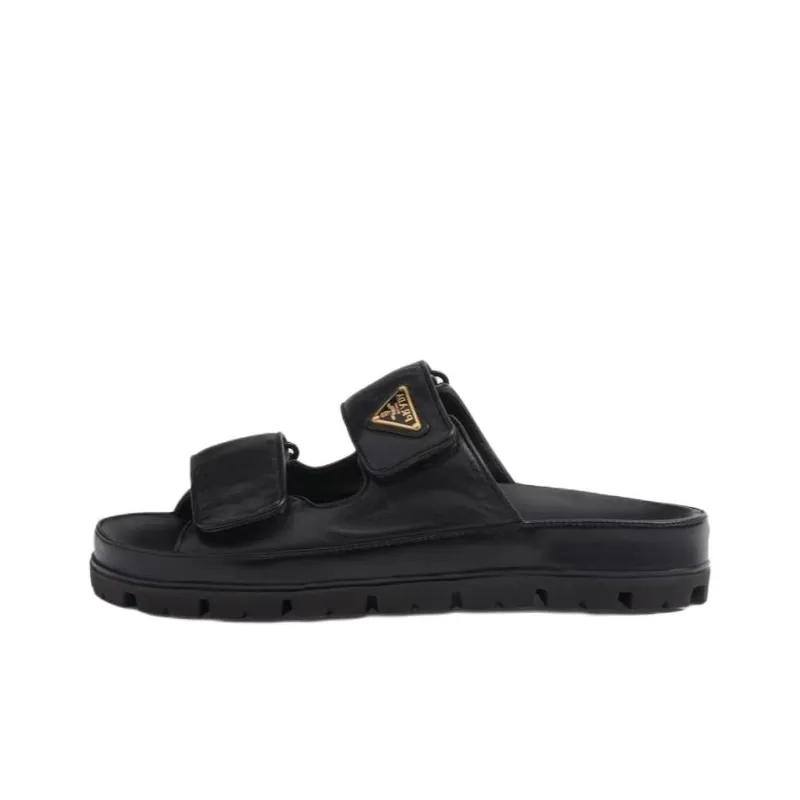PRADA Padded Leather Sandals-0