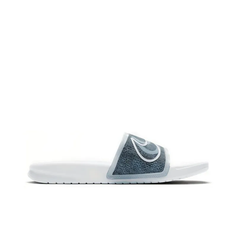 Nike Benassi Lx White Blue Slippers 'White Blue' Women's-1