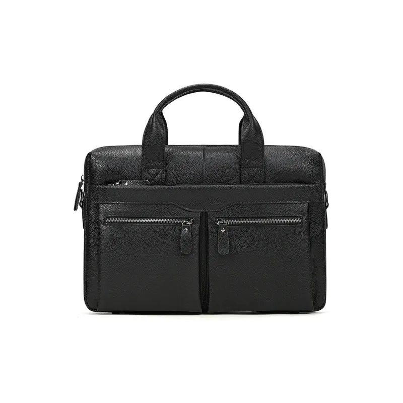 DOSRFINI Genuine Leather Cow Leather Briefcases Men's-12