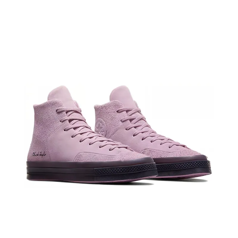 Converse Chuck 70 Marquis Abrasion Resistant Breathable High Top Canvas Shoes Unisex Pink-2
