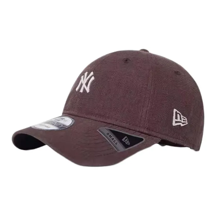 New Era Linen, Polyester Baseball Caps Unisex Umber-0