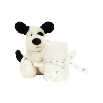 JELLYCAT Bashful Black & Cream Puppy Soother