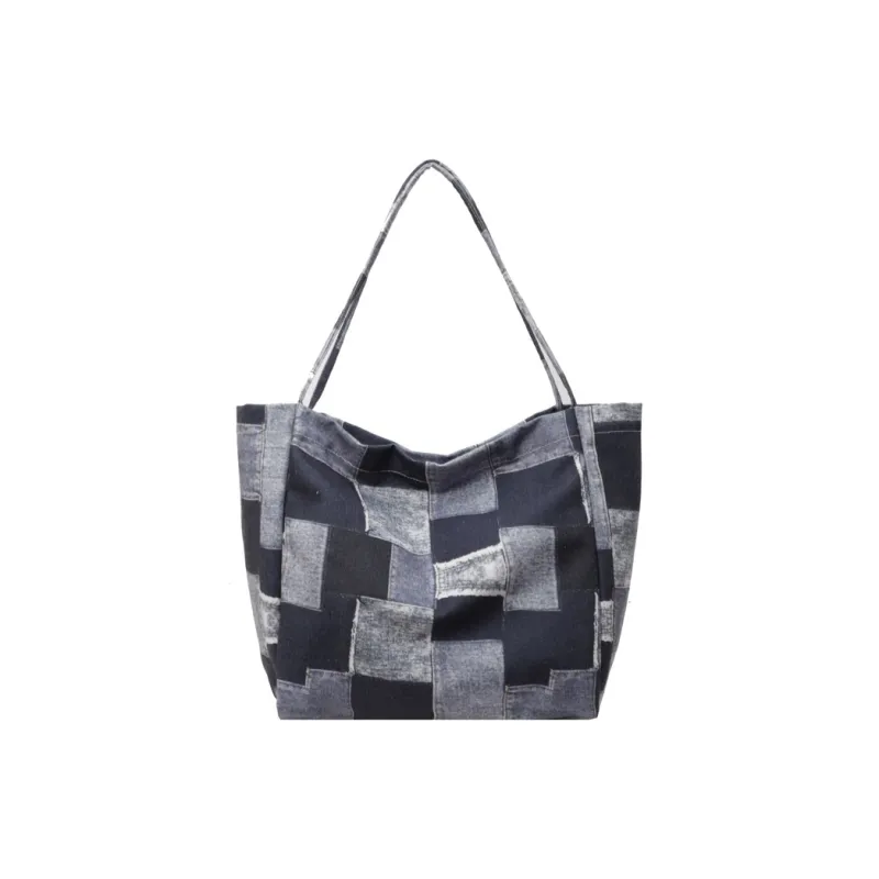 Gerlanx Canvas Canvas Bag Shoulder Bags Large Size Women's Blue Black Coffee-7