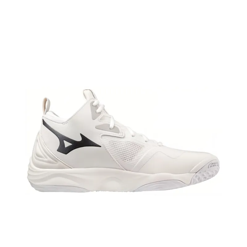 Mizuno Wave Momentum 3 Mid 'White Metallic Grey'-1