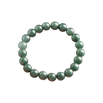 Cuizu Glutinous Jade Oil Cyan Advanced Touch Jadeite Bracelet Unisex