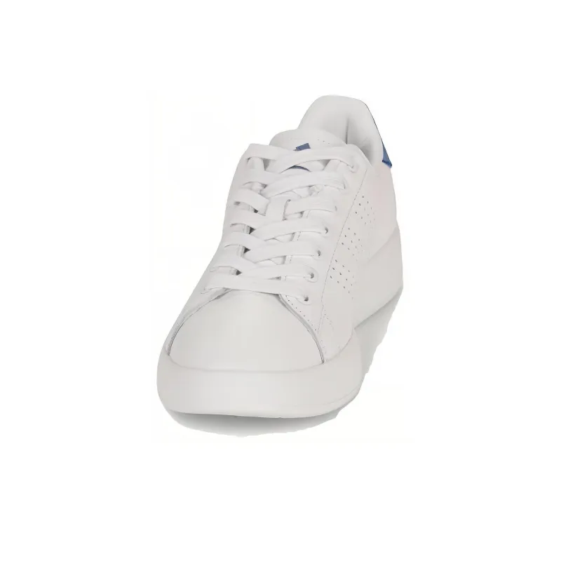 Adidas Anti Slip Wear Resistant Low Top Skateboard Shoes Unisex White Blue-2
