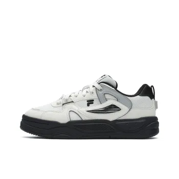 FILA FUSION BANK II Wear Resistant Low Top Skateboard Shoes Women's Black White