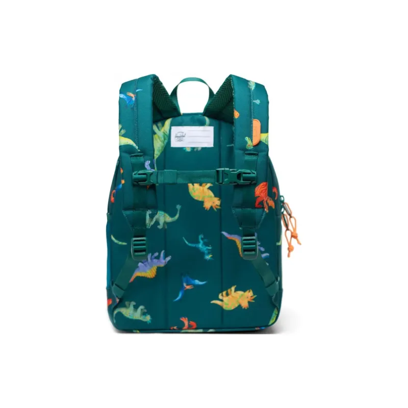 Herschel Recycled Fabric Backpack Unisex Green Dinosaur-2