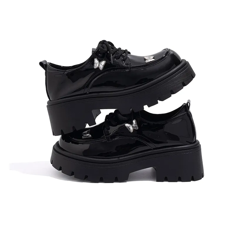 HUANQIU Loafers Women's Black-2