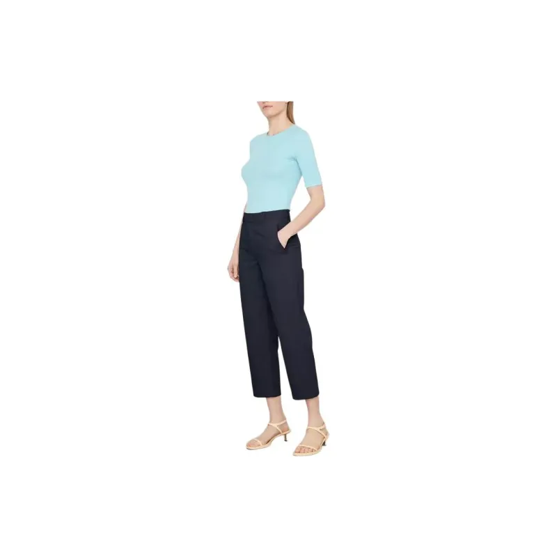 VINCE Casual Pants Women's Marine Blue-3