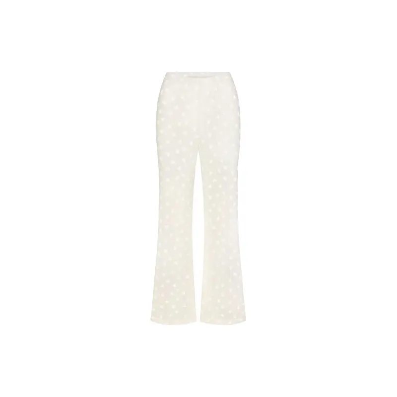 SKIMS SHEER VELVET STRAIGHT LEG PANT Pajama Pants Women's MARBLE/Marble-0