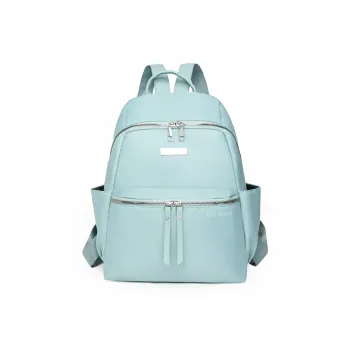 CORE BIRD Nylon Backpack Regular Women's Black/Dark Brown/Blue