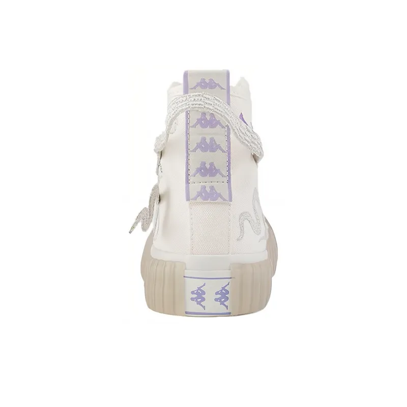 Kappa Artist Collaboration Slip Resistant Coverage High Top Skateboard Shoes Unisex White-4