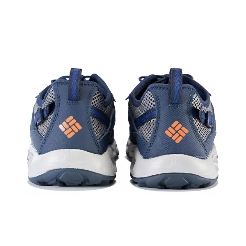 Columbia CREEL Cushioning Anti Slip And Wear Resistant Low Top Outdoor Shoes Men's Blue Gray-4