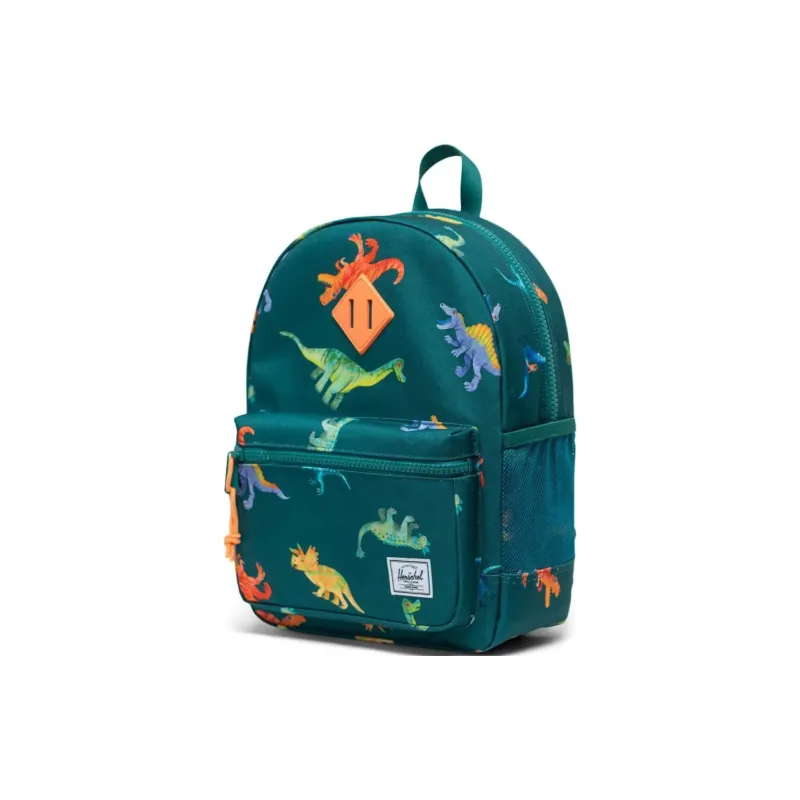 Herschel Natural Fabric Backpack Regular Men's Green Dinosaur-1