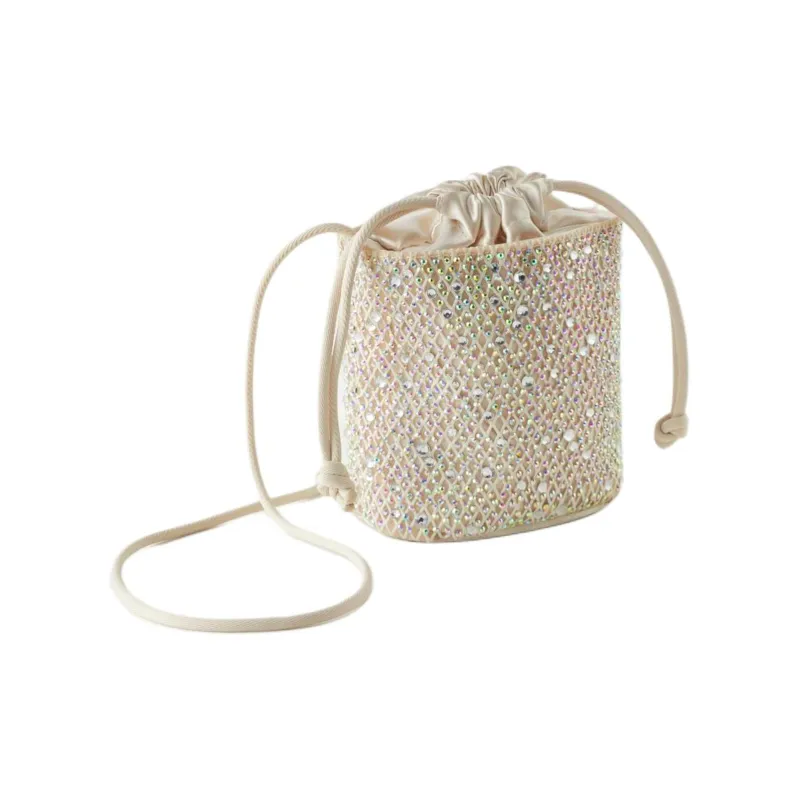 ZARA Polyester Bucket Bags Shoulder Bag Crossbody Bag Regular Women's Natural White-1