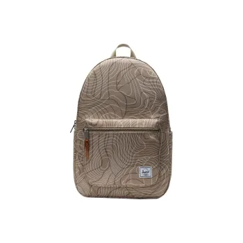 Herschel Recycled Fabric Backpack Unisex Plaid Brown