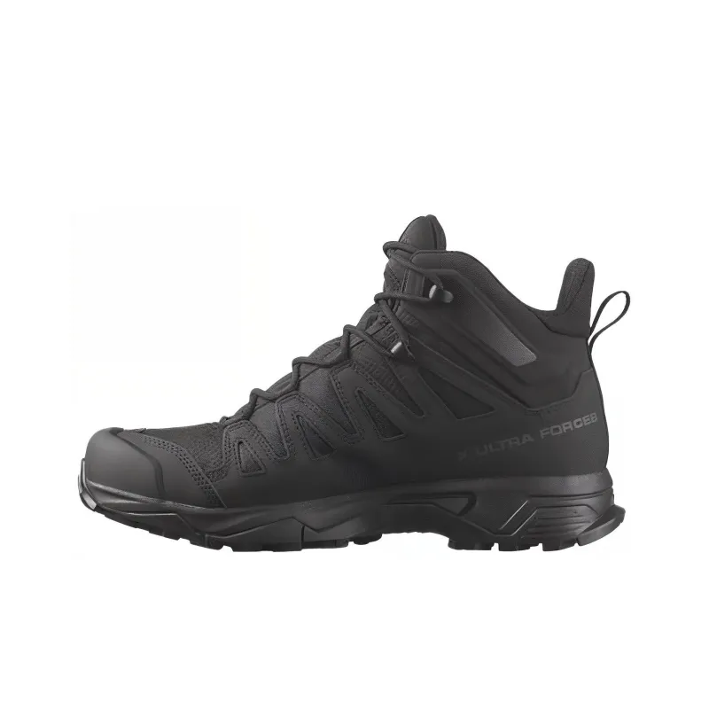 SALOMON X Ultra Forces Mid GTX Anti Slip Wear Resistant Mid Top Outdoor Shoes Unisex Black-0