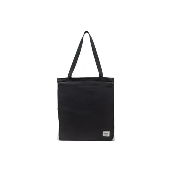 Herschel 100% Cotton Canvas Canvas Bag Handbag Shoulder Bag Unisex Black