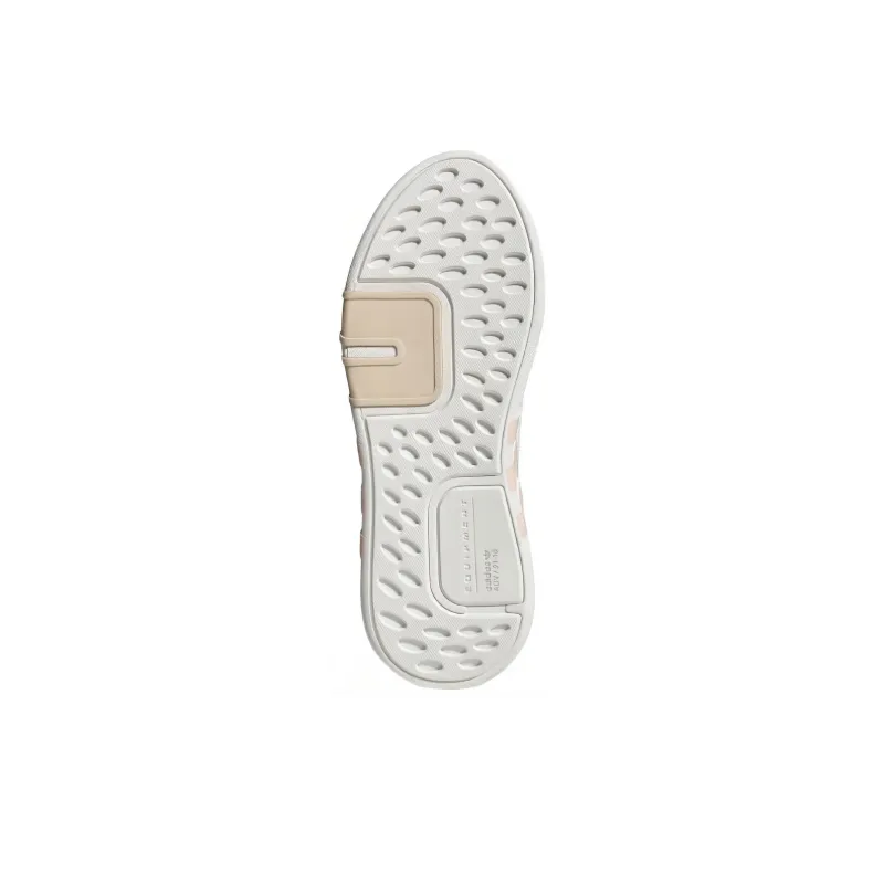 Adidas Originals Eqt Bask Adv Cushioned Wear Resistant Coverage Mid Top Casual Shoes Unisex White Brown-4