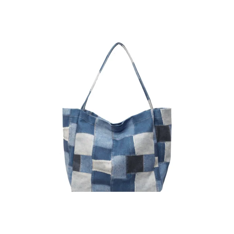 Gerlanx Canvas Canvas Bag Shoulder Bags Large Size Women's Blue Black Coffee-0