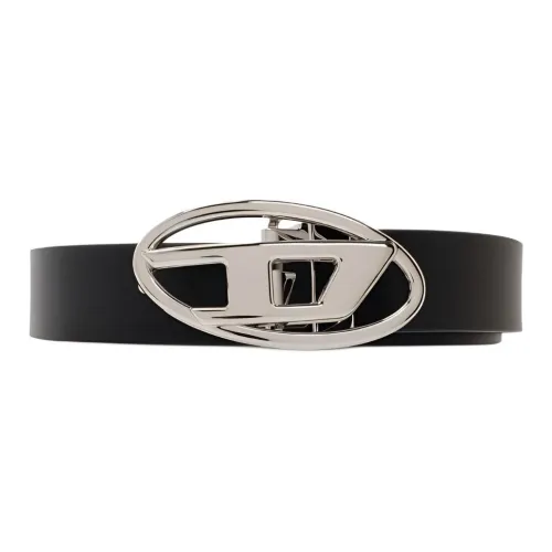 DIESEL B 1DR Logo buckle Leather Belt