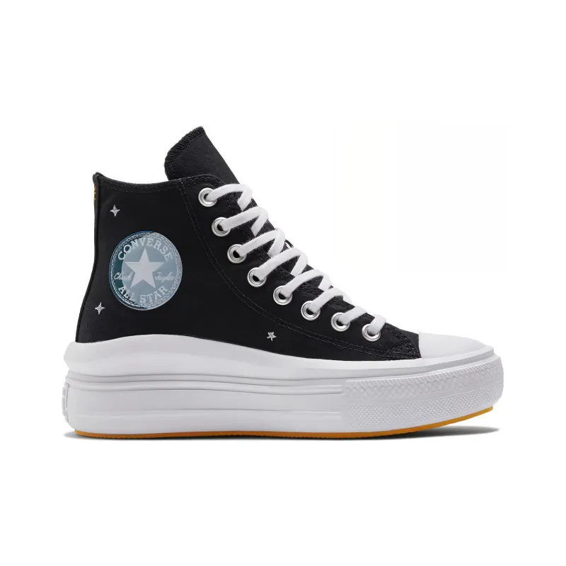 Chuck Taylor All Star Converse Move High 'Black White Orange' Women's-1