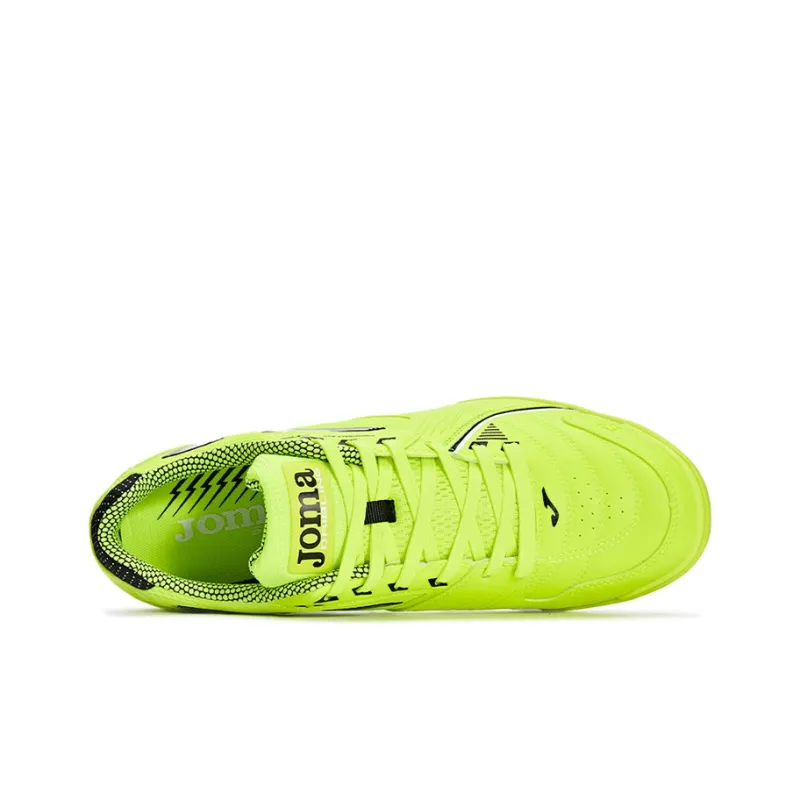 Joma IC/IN Anti Slip Wear Resistant Soccer Shoes Men's Neon Yellow-3