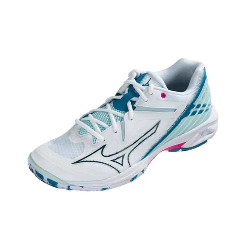 Mizuno Wave Claw 3 Wide 'White Sailor Blue'-2