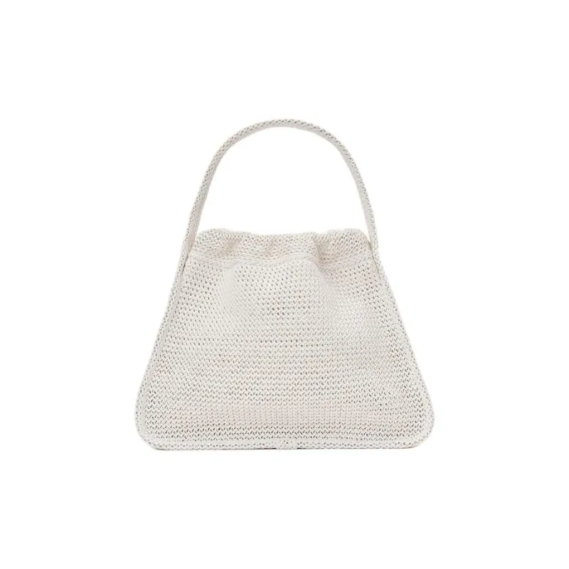 alexander wang Large Ryan Logo-patch Raffia Shoulder Bag-1