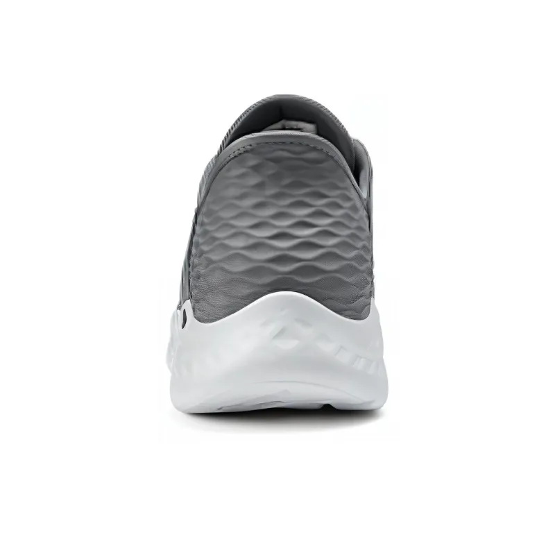 Skechers GO RUN Durable Breathable Low Top Casual Running Shoes Men's Gray-3