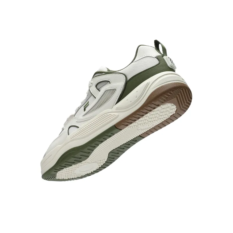 FILA FUSION BANK II Abrasion Resistant Low Top Skateboard Shoes Men's White-5