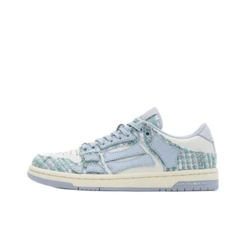 AMIRI Skel Top Low Top Skateboard Shoes Women's Gray Blue