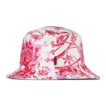 GUCCI Canvas Bucket Hats Women's Pink/Blue