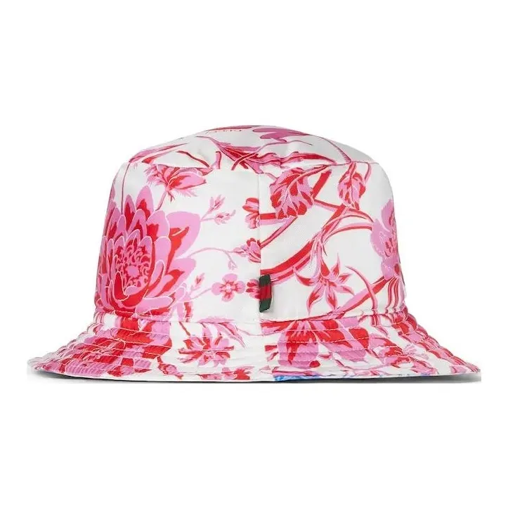 GUCCI Canvas Bucket Hats Women's Pink/Blue-0