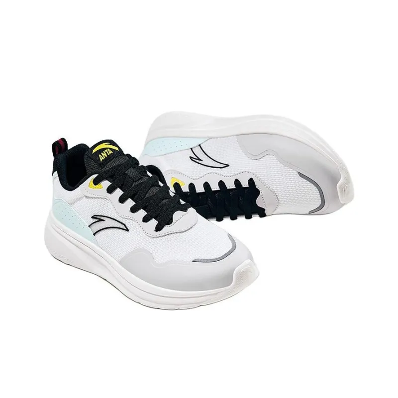 Anta Cushioning Wear-Resistant Low-Top Chunky Sneakers Men's White Gray Green-2
